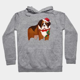 Cute St. Bernard Drawing Hoodie